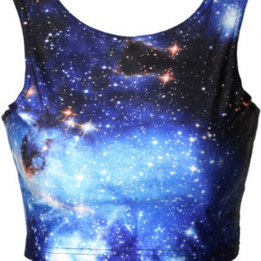 Galaxy crop top